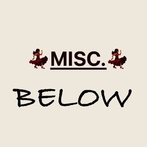 Miscellaneous items below